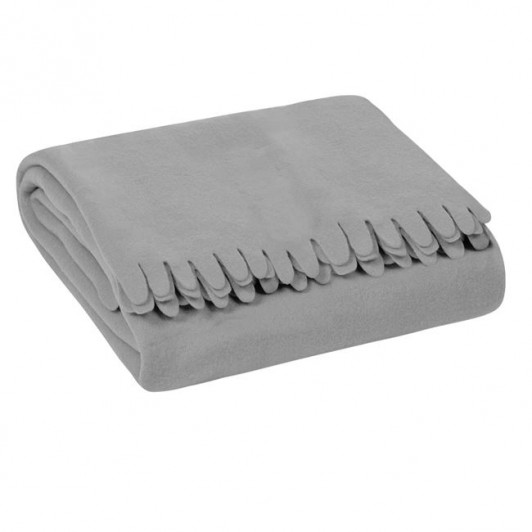 Cuvertura Decorativa de Iarna Fleece Gri pentru Fotoliu 170x130cm