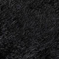 Cuvertura Decorativa de Iarna din Imitatie de Blana Shaggy Neagra 160x130cm