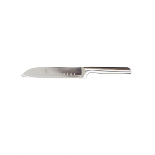 Cutit Santoku, otel inoxidabil, Brio Metallica, 18 Cm