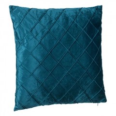 Perna Decorativa de Iarna Albastra Velvet Forme Geometrice 45x45cm