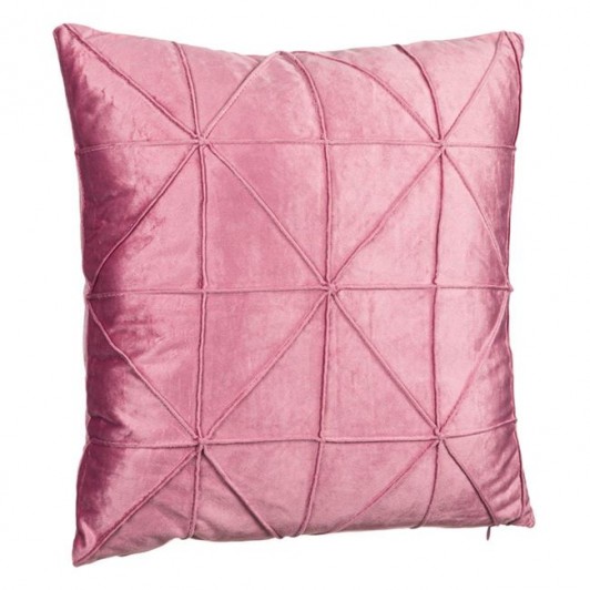 Perna Decorativa de Iarna Roz Velvet Forme Geometrice 45x45cm