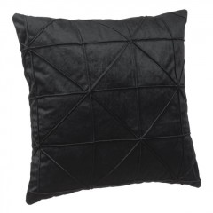 Perna Decorativa de Iarna Neagra Velvet Forme Geometrice 45x45cm