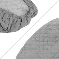 Husa Masina de Spalat Elastica Matlasata Gri 60x60cm