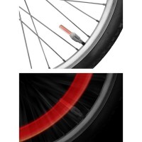 Lumini LED Rosii pentru Rotile Bicicletei - 2buc