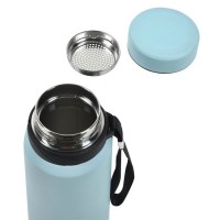 Sticla Apa - Termos de Inox cu Filtru Bleu Mat 800ml