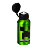 Sticla Apa din Aluminiu Verde Minecraft pentru Copii 400ml