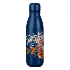 Sticla Apa din Aluminiu Albastra Football 600ml