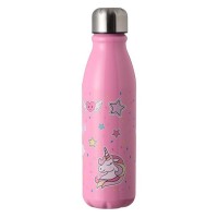 Sticla Apa Roz Rainbow din Aluminiu 600ml