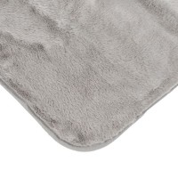 Covoras Decorativ de Iarna Rabbit Taupe din Imitatie de Blana 140x60cm