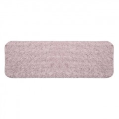 Covoras Decorativ din Imitatie de Blana Dusty Pink pentru Hol 150x50cm