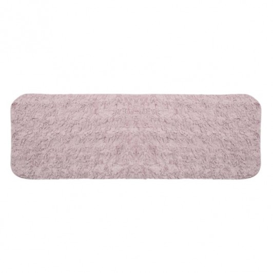 Covoras Decorativ din Imitatie de Blana Dusty Pink pentru Hol 150x50cm