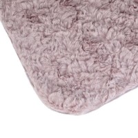 Covoras Decorativ din Imitatie de Blana Dusty Pink pentru Hol 150x50cm