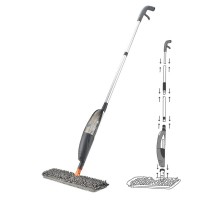 Mop spray multifunctional Mega Clean, rezerva microfibra, racleta lamela cauciuc, suport servetele