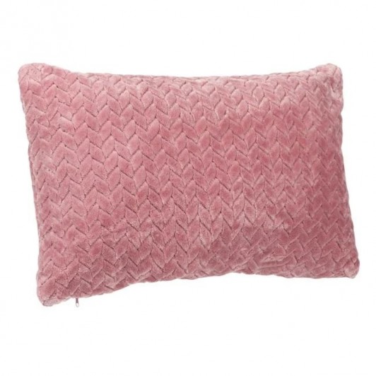 Perna Decorativa de Iarna Powder Pink cu Model 55x37cm