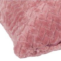 Perna Decorativa de Iarna Powder Pink cu Model 55x37cm