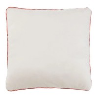 Perna Decorativa de Craciun Alba cu Ren 35x35cm