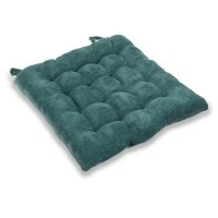 Perna Scaun Decorativa Chenile Verde 38x38cm