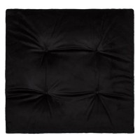 Perna Scaun Decorativa Neagra Velvet 38x38cm