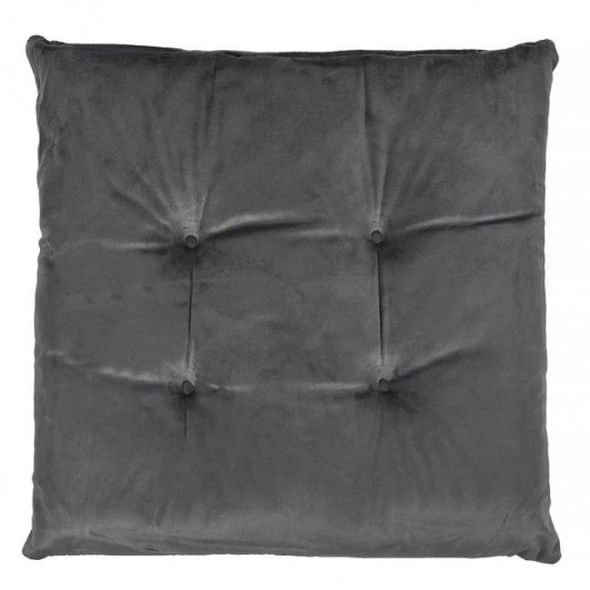 Perna Scaun Decorativa Gri Velvet 40x40cm