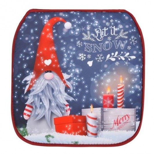 Perna pentru Scaun Decorativa de Craciun Gnome 38x38x2.5cm