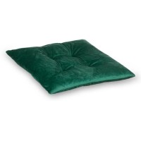 Perna Decorativa de Iarna Velvet Verde pentru Scaun 40x40cm