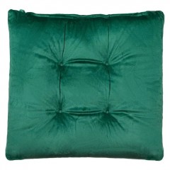 Perna Decorativa catifelata pentru Scaun, dimensiune 40x40cm, verde