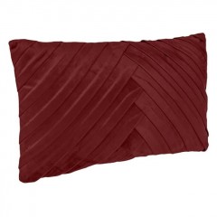 Perna Decorativa Bordo Velvet cu Dungi Reliefate pentru Canapea 50x30cm