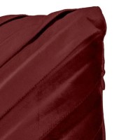 Perna Decorativa Bordo Velvet cu Dungi Reliefate pentru Canapea 50x30cm