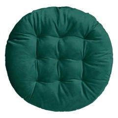 Perna Decorativa de sarbatori Verde Velvet Rotunda pentru Scaun Ø40cm