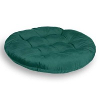 Perna Decorativa de Craciun Verde Velvet Rotunda pentru Scaun Ø40cm