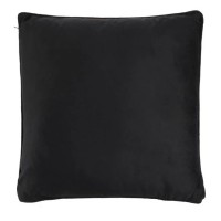 Perna Decorativa Neagra Velvet cu Folie Aurie pentru Canapea 45x45cm