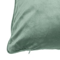 Perna Decorativa de Iarna Verde Menta Velvet Model cu Folie Aurie 45x45cm