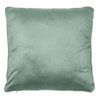 Perna Decorativa de Iarna Verde Menta Velvet Model cu Folie Aurie 45x45cm