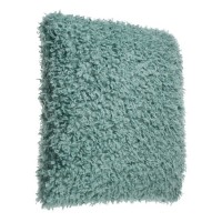 Perna Decorativa Verde Menta din Imitatie de Blana Teddy pentru Canapea 60x60cm