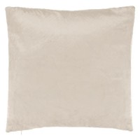 Perna de Iarna Decorativa Ecru Velvet cu Dungi Reliefate 45x45cm