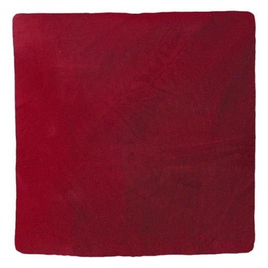 Fata de Perna Decorativa de Iarna Velvet Bordo 45x45cm