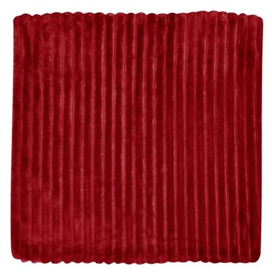 Fata de Perna Decorativa de Iarna Flanela Bordo 45x45cm