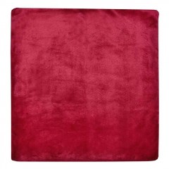 Fata de Perna Decorativa de Iarna Flannel Bordo 50x50cm