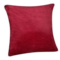 Fata de Perna Decorativa de Iarna Flannel Bordo 50x50cm