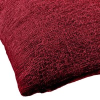 Fata de Perna Decorativa de Iarna Chenille Bordo 40x40cm