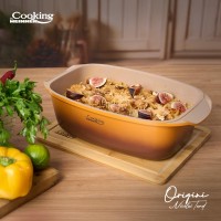 Tava roaster cu capac din aluminiu turnat, acoperire ceramica, dimensiune 39×22.5×11cm,baza inductie Tava roaster cu capac din aluminiu turnat, acoperire ceramica, dimensiune 39×22.5×11cm,baza inductie