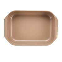 Tava inalta cu capac, aluminiu turnat cu acoperire ceramica, dimensiune 39 x 26 x 8.5 cm,  6L