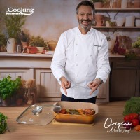 Tava inalta cu capac, aluminiu turnat cu acoperire ceramica, dimensiune 39 x 26 x 8.5 cm,  6L