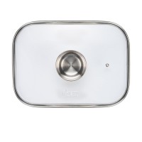 Tava inalta cu capac, aluminiu turnat cu acoperire ceramica, dimensiune 39 x 26 x 8.5 cm,  6L