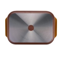 Tava inalta cu capac, aluminiu turnat cu acoperire ceramica, dimensiune 39 x 26 x 8.5 cm,  6L