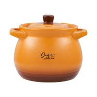 Oala ceramica cu capac Cooking by Heinner - Origini Chef Nicolai Tand, 14.5 x 16 cm, 3 L