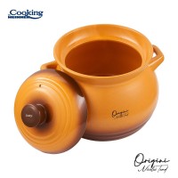 Oala ceramica cu capac Cooking by Heinner - Origini Chef Nicolai Tand, 17 x 18 cm, 4.5 L