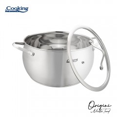 Oala cu capac sticla  Origini Chef Nicolai Tand, inox, inductie, 24 x 13.5 cm, 6 L