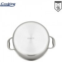 Oala cu capac sticla Cooking Titanium, 3 straturi, inox, inductie, 24 x 12 cm, 5 L