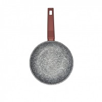 Tigaie aluminiu turnat, 28x5.8 cm, 3.2 l, 3 straturi, acoperire marmura ceramica, baza inductie